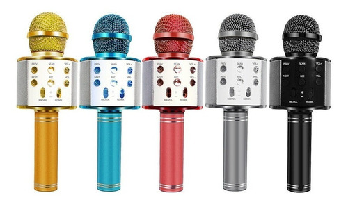 Micrófono Parlante Karaoke Inalámbrico Bluetooth Mp3 Usb