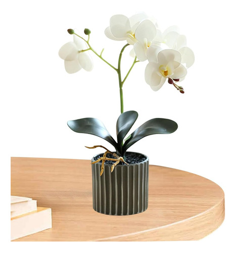 Planta De Orquídeas Artificiales De Altura Realista