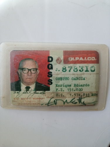 Antiguo Carnee Carnet Dgss Dipaico