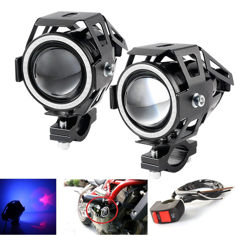 Faros Delanteros De Moto Ledur Led U7 Drl Fog Driving Runnin