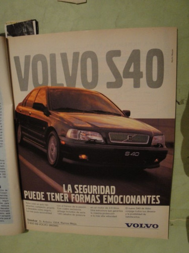 Publicidad Volvo S40 Año 1999