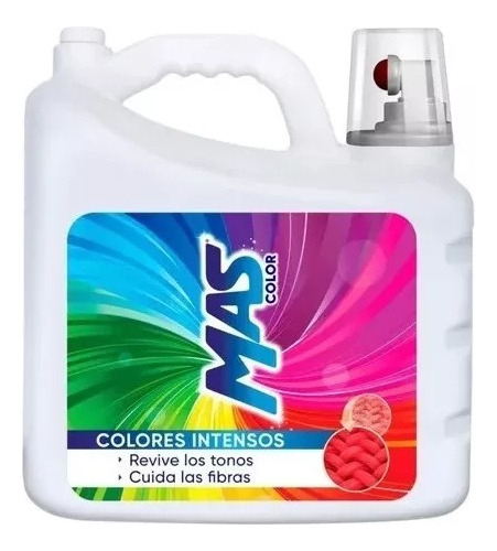 Detergente Para Ropa Líquido Más Color Antibacterial 10 l