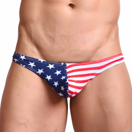 Calzoncillos Tipo Bóxer Casuales A Rayas Con Bandera Para Ho