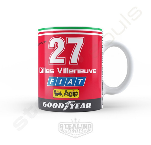 Taza Porcelana Fierrera - Gilles Villeneuve #02 | Formula 1