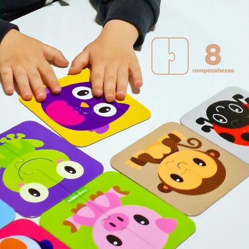 Imagen 7 de 9 de Rompecabeza Puzzle. Descubriendo Animales Didactico Infantil