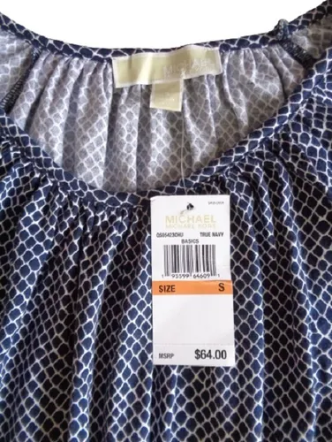 Blusa Michael Kors Original Nueva Talla S Manga 3 4
