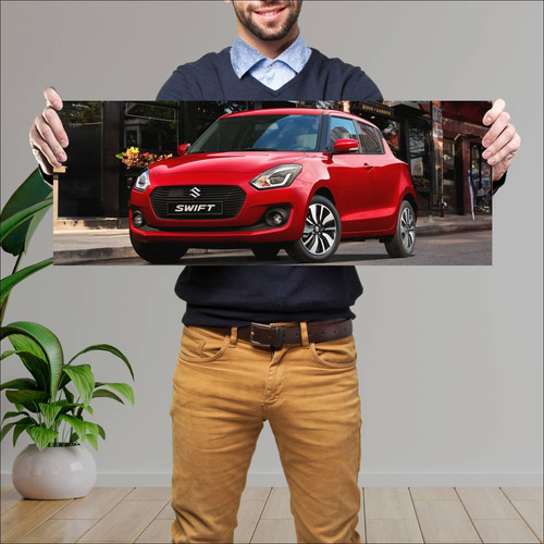 Cuadro 30x80cm Auto 2017 Suzuki Swift Auto 36