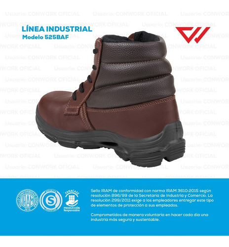 Imagen 7 de 10 de Botin De Seguridad Conwork Línea Fly 553baf