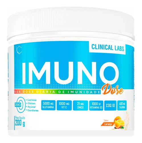 Imuno Dose 200g - Blend Imunológico C/ Glutamina + Vit C