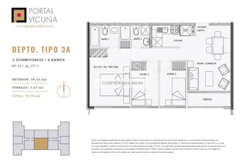 Departamento Celia Sola/diagonal Vicuña Mackenna