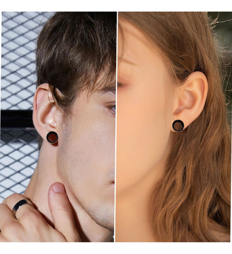 Expansor De Túnel Silicona Piercing Para Oreja Modelo Básico
