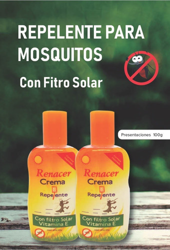 Imagen 4 de 4 de Repelente Zancudos Con Filtro Solar, Vitamina E. Avispa 100g