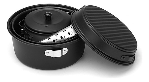 Juego De Utensilios De Cocina Compactos: Ollas, Sartenes Y O