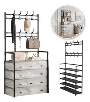 Comprar Perchero  Zapateros Organizador Rack Estante Ganchos Acero