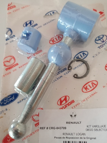 Imagen 3 de 7 de Kit Dedo Selector Varillaje Con Buje Renault Logan Sandero