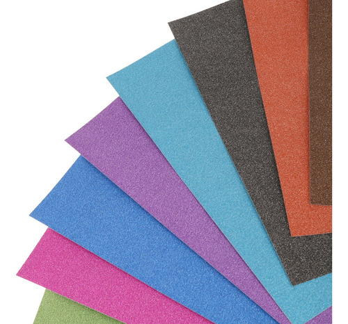 10 Folhas / Pacote A4 Glitter Cartolina Papel Artesanal,