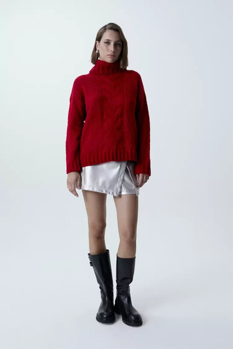 Sweater Estilo Poleron Ambar Invierno Mujer Sweet