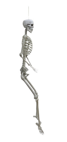Imagen 9 de 9 de Decoracion Esqueleto Halloween 1.85 Mts Extremidades Moviles