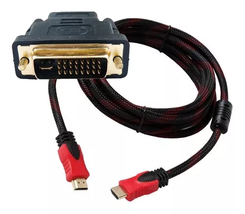 Adaptador Dvi-i Macho A Hdmi 24+5 + Cable Hdmi 1,5 Reforzado