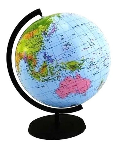 Globo Terraqueo Inflable 2en1 Globo Y Pelota Mundo Mapa 40cm | Mercado Libre