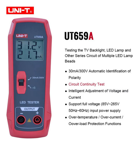 Probador De Lámparas Led Uni-t Ut659a Tiras Led