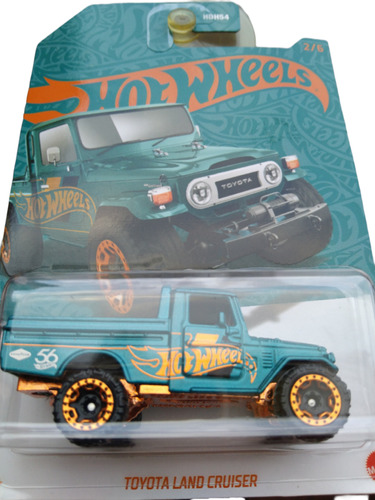 Camioneta Hot Wheels Blue And Gold Toyota Land Cruiser 56th