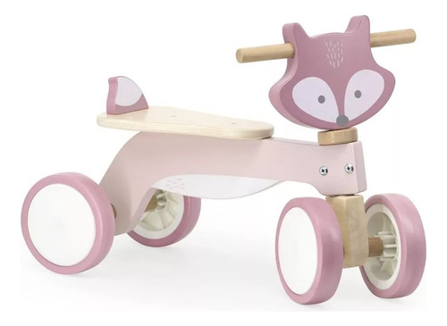 Buggy Triciclo De Madera Zorro Rosa 