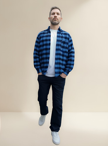 Camisa Leñadora Hombre Abrigada Cuadros
