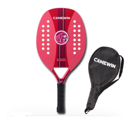 Raquete Carbono Beach Tennis Camewin Capa Garantia Original