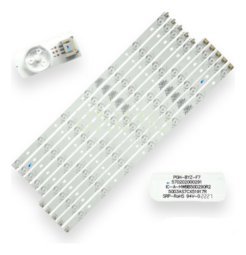 Kit Leds Para Vios Tv50led1301 (10t7l) 3v Nuevos Aluminio