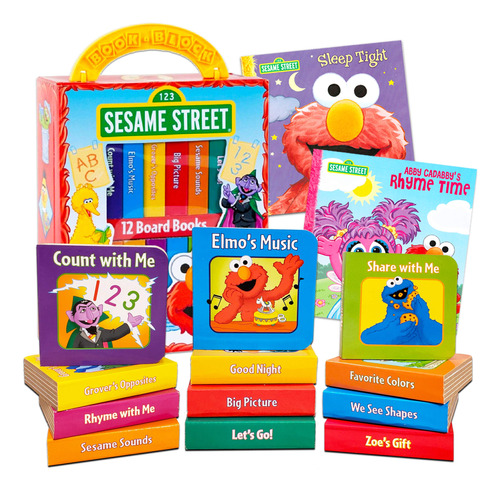 Sesame Street Board Books Set Para Niños Pequeños Babies Bun