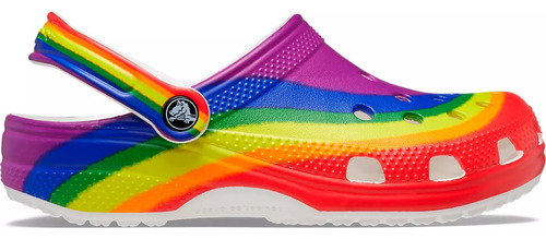 Sandalias Crocs Adults' Classic Rainbow Dye Clogs Unisex Mes