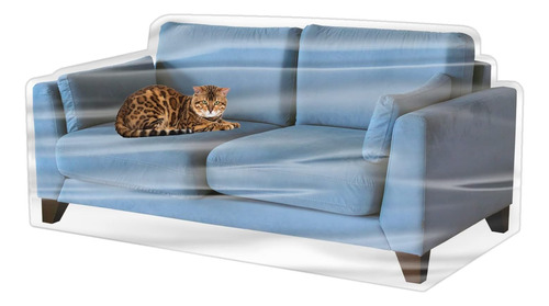 Imperius Funda Para Sofá Loveseat Transparente, Gruesa, Resi