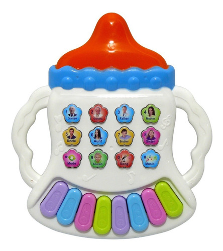 Piano Teclado Musical Bebes Niños C/ Luz Y Sonido