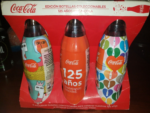 Colección Pack De 6 Botellas Coca Cola. Celebración 125 Años