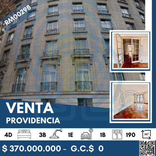 Departamento En Venta De 4 Dorm. En Providencia