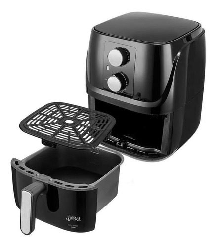 Fritadeira Air Fryer Bella Cuccina Bcfr02p 3l 1300w Preto Preto