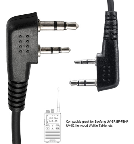Compatível Com Fones De Ouvido Baofeng Uv-5r Bf-8hp Uv-82