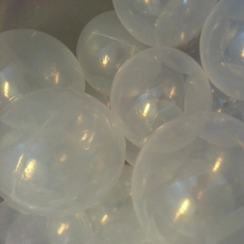 Pelotas Pelotero Transparentes Blancas Pelotitas X 500bebes