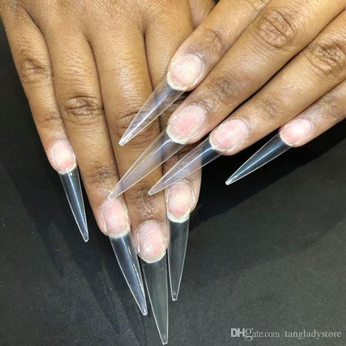 Tips Extra Largo Punta Lanza Uñas Acrilicas Mc Nails 120 Pzs | Meses sin  intereses