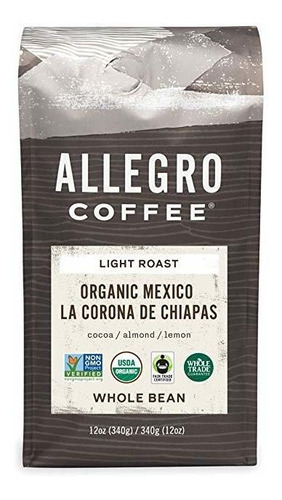 Allegro Café Orgánico México Grano De Café, 12 Oz