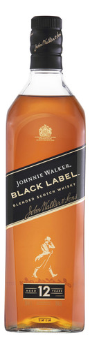 Whisky Johnnie Walker Black Label Blended Scotch 12 750 mL