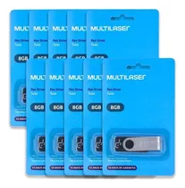 Comprar Kit 10 Pendrive 8gb Twist Usb Preto Multilaser Pd587