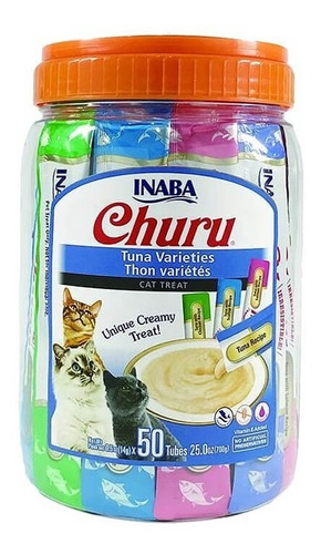 Churu Golosina Para Gatos En Puré De Atún 50 Variedades