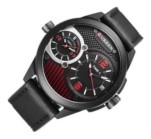 Reloj Curren 8249bkrd Negro Hombre