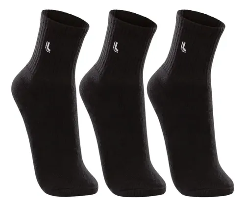 Kit com 3 Pares Meias Cano Médio Lupo