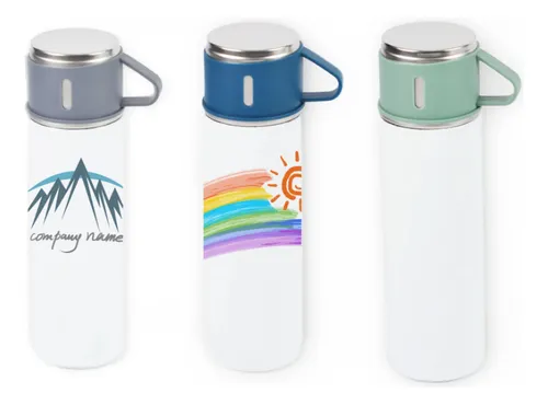comprar 6 Unds Termos Frio\u002Fcaliente Para Sublimar + 3 Tazas + Bolsa