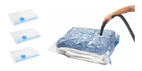 Pack X5 Bolsas Al Vacio Comprimido Bolsa Guardar Ropa 68x98c