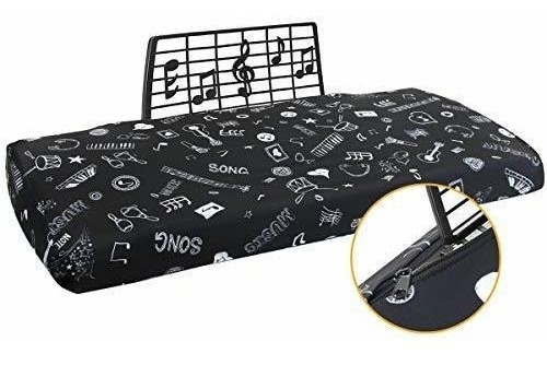 Funda Para Teclado De Piano 88 Teclas, Figuras Musicales 