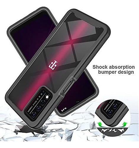 For T-Mobile Revvl V+ 5G Skin Feel Butterfly Peony Embossed - Foto 2